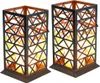 2x LED Solarleuchte, Feuereffekt, rost-grün, H 27 cm Produktbild-Vorschau 1