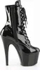 Pleaser ADORE-1020 Plateau Stiefeletten Schwarz Glitzer EU Produktbild-Vorschau 4