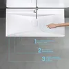 doporro Lavabo da Appoggio o Sospeso Rettangolare 120 cm in Anteprima dell’immagine prodotto 2