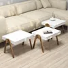 Skye Decor, Roma - Walnut, White, stoliki boczne, stolik Podgląd zdjęcia produktu 2