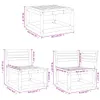 7-tlg. Garten-Lounge-Set Weiß Massivholz Kiefer 3216926 Produktbild-Vorschau 9