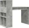 A concrete-effect desk with a bookshelf unit attached. Náhled obrázku produktu