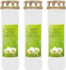 Bougie funéraire - Pack de 3 - Blanc 170h ( couvercle or ) Voir les images du produit 1