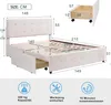 STILVORA Doppelbett 140x200 Polsterbett mit Lattenrost und Produktbild-Vorschau 7