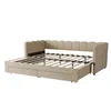 Flieks Polsterbett 90x190cm mit Ausziehbett, Schlafsofa Produktbild-Vorschau 10