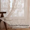 2 Stück Französische Spitzenvorhang Vintage Durchlässig Produktbild-Vorschau 4