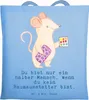 Mr. & Mrs. Panda Tote Bag Raumausstatter Herz - Sky Blue - Produktbild-Vorschau 1
