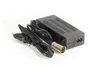 A black e-bike battery charger with cables and connectors is displayed on a white background. Anteprima dell’immagine prodotto