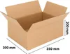 An open cardboard box with dimensions indicated. Náhľad obrázku produktu