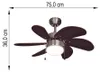Bestron Deckenventilator mit Beleuchtung, 3 Produktbild-Vorschau 13