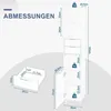 EUGAD Hochschrank Badschrank mit Schubladen, Einlegebode Produktbild-Vorschau 2