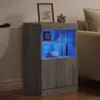 Sideboard mit LED-Leuchten Grau Sonoma 41x37x67 cm Produktbild-Vorschau 4