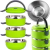 Thermo Lunchbox 3 Etagen 2,1 L – Edelstahl Produktbild-Vorschau 1