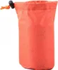 A close-up shot of an orange drawstring bag with a hexagonal pattern. Podgląd zdjęcia produktu