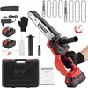 TEENO Akku Mini Kettensäge 6&8 Zoll 2-in-1, 6 Ketten Produktbild-Vorschau 1