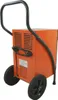 A side view of an orange dehumidifier with black wheels and handle, isolated on a white background. Anteprima dell’immagine prodotto