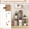 Libreria COSTWAY con 3 livelli e protezione Anteprima dell’immagine prodotto 6