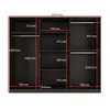 Kleiderschrank zum Schlafzimmer für Kleidung mit Spiegel, Höhe: 200cm, Breite: 240 cm, schwarz Produktbild-Vorschau