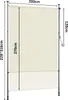 Jayseuw Senkrechtmarkise Außenrollo 200 x 270 cm Produktbild-Vorschau 2