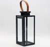 Dekovita, Laterne Metall Schwarz - Henkel Braun 16x16x42cm Produktbild-Vorschau 9