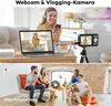 Digitalkamera 4K, FHD 64MP Fotokamera mit Dual Bildschirme, Produktbild-Vorschau 6