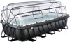 An above-ground swimming pool with a clear cover. Náhled obrázku produktu