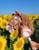 Hobbypferd Großes Premium Steckenpferd - Schecken-Tobiano Produktbild-Vorschau 4