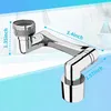 A chrome-plated faucet extender with dimensions indicated by dashed lines and text. Náhled obrázku produktu