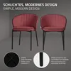 ML-Design stoličky do jedálne sada 2 červených kuchynských Náhľad obrázku produktu 3