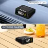 Solárne napájané hodiny do auta 12h 24h LCD hodiny do auta Náhľad obrázku produktu 8