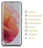 A smartphone screen protector with feature callouts. Produktbild-Vorschau