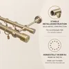 200 cm Doppel-Gardinenstange Metall 2-läufig 25/19 mm Produktbild-Vorschau 2