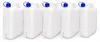 5x 20L Wasserkanister mit Zapfhahn lebensmittelecht HDPE Produktbild-Vorschau 1