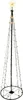 A tall, cone-shaped LED Christmas tree with a star on top, set against a white background. Produktbild-Vorschau
