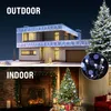 A collage showing outdoor and indoor Christmas lighting decorations. Produktbild-Vorschau