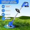 Akku-Rasentrimmer, Akku-Unkrautvernichter, mit 2 Batterie, Produktbild-Vorschau 2