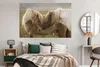 MuchoWow® Poster Pferde - Gras - Braun 180x120 cm - Produktbild-Vorschau 4