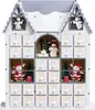 BELIANI Vianočná LED dekorácia biely drevený adventný Náhľad obrázku produktu 6