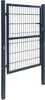 A dark gray metal garden gate is shown against a white background. Náhled obrázku produktu