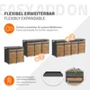 ML-Design Mülltonnenbox 4er für 4 Tonnen 240L 264x80x120 cm Produktbild-Vorschau 7