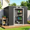 Outsunny Metall Gerätehaus 2,42 m², Geräteschuppen mit Produktbild-Vorschau 9
