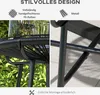 Gartentisch Boho-Stil Outdoor Beistelltisch, PE-Rattan, Produktbild-Vorschau 7