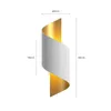 Lindby Wandleuchte Desirio, weiß/gold, 24cm, G9, Metall Produktbild-Vorschau 7