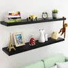 Etagère murale flottante 50cm Noir MDF robuste effet Voir les images du produit 2