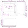 vidaXL Armoire SKI Marron miel 80 x 46 x 81 cm Bois de pin Voir les images du produit 8