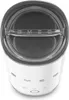 A top-down view of a white Smeg milk frother. Voir les images du produit