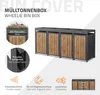 ML-Design 4-košový box na odpadky so strieškou na sadenie, Náhľad obrázku produktu 2