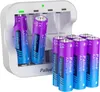 Pallus  AA Lithium 1,5V 8 Stücke Akku mit Ladegerät Produktbild-Vorschau 1