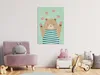 Vliesstoff Leinwandbild - Juggling Bear (1 Part) Vertical Produktbild-Vorschau 2