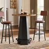 Tribesigns runder Stehtisch, 100 cm hoch bartisch, Produktbild-Vorschau 6